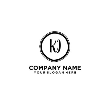 Kişisel ya da İş Markaları için Zarif El Yazması K Monogram Logo Koleksiyonu