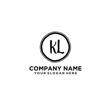 Kişisel ya da İş Markaları için Zarif KL Monogram Logo Koleksiyonu