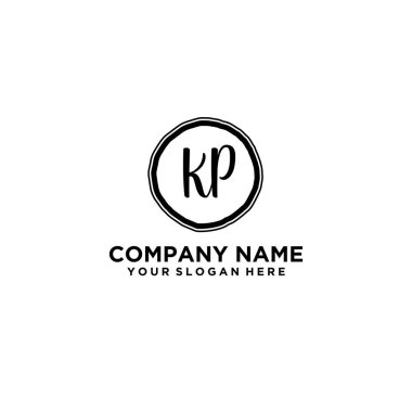 Kişisel ya da İş Markaları için Zarif KP Monogram Logo Koleksiyonu