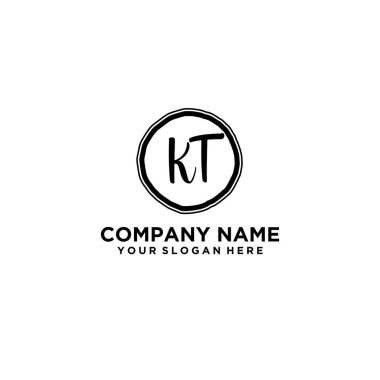 Kişisel ya da İş Markaları için Zarif KT Monogram Logo Koleksiyonu