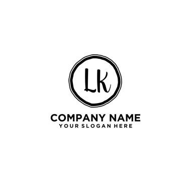 Kişisel ya da İş Markaları için Zarif LK Monogram Logo Koleksiyonu