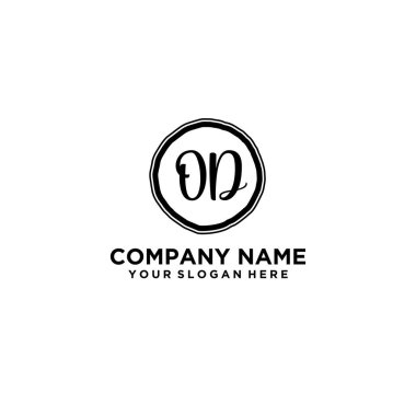 Kişisel ya da İş Markaları için Zarif El Yazısı Aşırı dozda Monogram Logosu Koleksiyonu