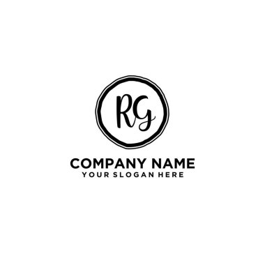 Kişisel ya da İş Markaları için Zarif RG Monogram Logo Koleksiyonu