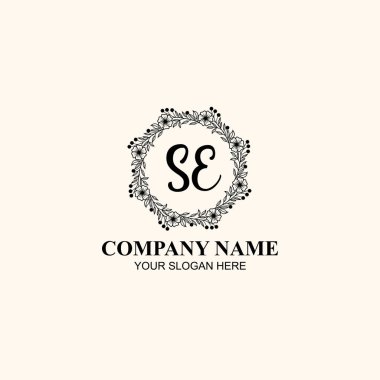 SE Zarif Çiçek Butik veya Kişisel Marka Logoları