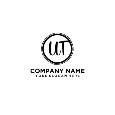 Kişisel ya da İş Markaları için Zarif El Yazısı UT Monogram Logo Koleksiyonu