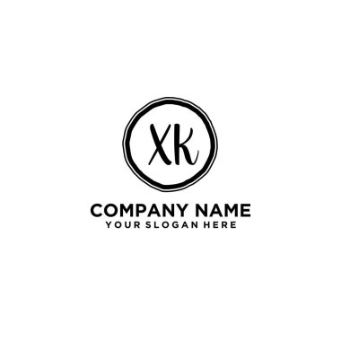 Kişisel ya da İş Markaları için Zarif XK Monogram Logo Koleksiyonu