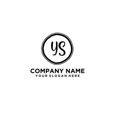 Kişisel ya da İş Markaları için Zarif El Yazması YS Monogram Logo Koleksiyonu