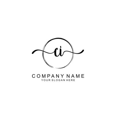 CI Minimalist İmza Logosu Tasarımı Koleksiyonu