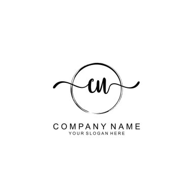 CU Minimalist İmza Logosu Tasarımı Koleksiyonu