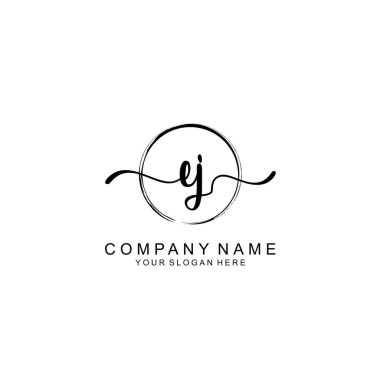 EJ Minimalist İmza Logosu Tasarımı Koleksiyonu