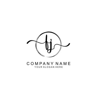 FJ Minimalist İmza Logosu Tasarımı Koleksiyonu