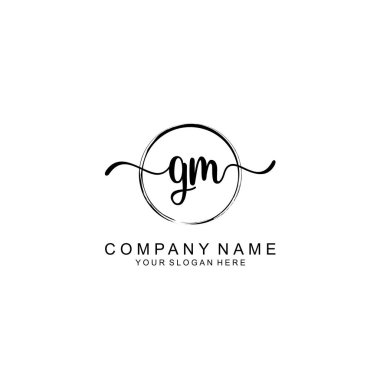 GM Minimalist İmza Logo Tasarımı Koleksiyonu