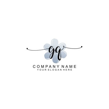 Zarif Çerçeve Elemanlarıyla Kadın El Yazısı GQ logosu