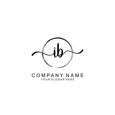 IB Minimalist İmza Logo Tasarımı Koleksiyonu