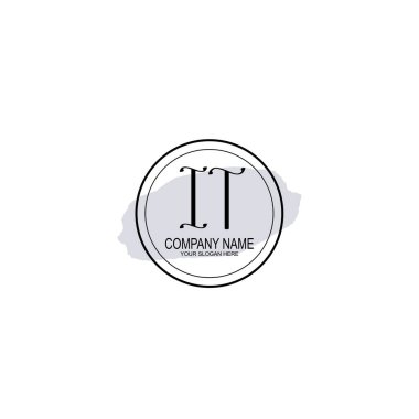 Çiçek ve Minimalist Dokunuşlu Zarif Bilgi İşlem El Yazısı Logosu