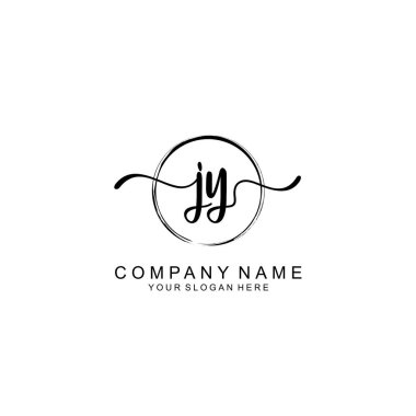 JY Minimalist İmza Logosu Tasarımı Koleksiyonu