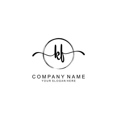 KF Minimalist İmza Logo Tasarımı Koleksiyonu