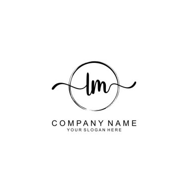 LM Minimalist İmza Logosu Tasarımı Koleksiyonu