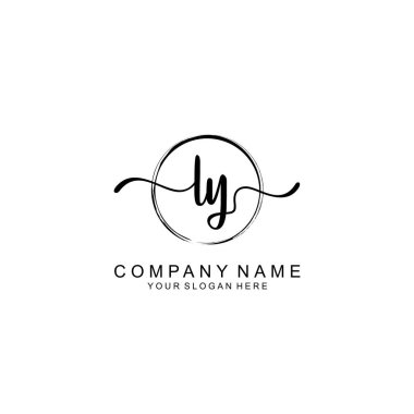 LY Minimalist İmza Logo Tasarımı Koleksiyonu