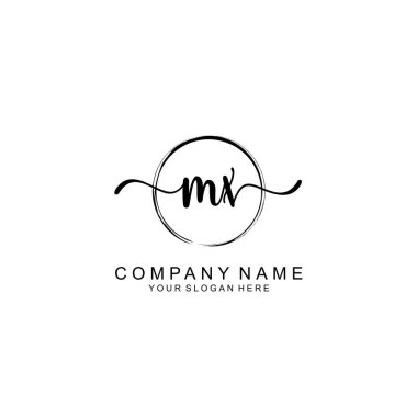 MX Minimalist İmza Logo Tasarımı Koleksiyonu