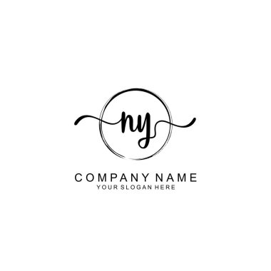 NY Minimalist İmza Logo Tasarımı Koleksiyonu