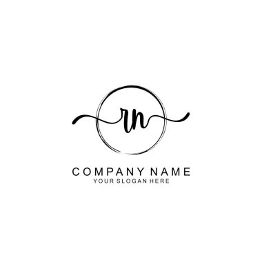 RN Minimalist İmza Logo Tasarımı Koleksiyonu