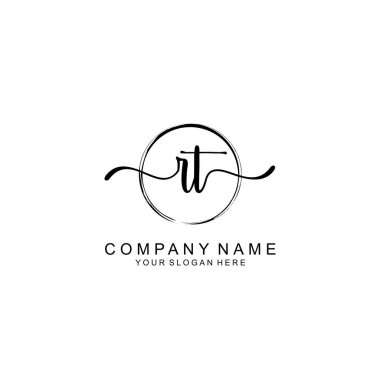 RT Minimalist İmza Logo Tasarımı Koleksiyonu