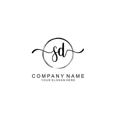 SD Minimalist İmza Logo Tasarımı Koleksiyonu