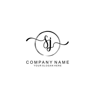 SJ Minimalist İmza Logo Tasarımı Koleksiyonu