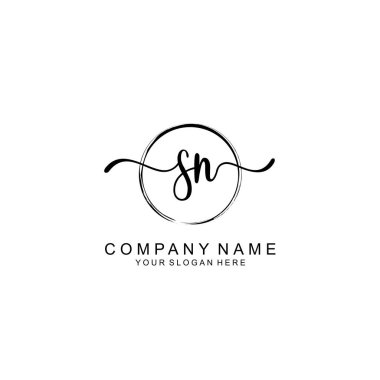 SN Minimalist İmza Logo Tasarımı Koleksiyonu