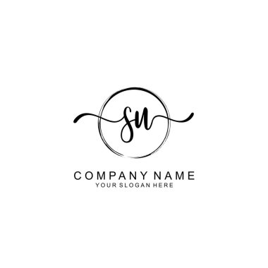 SU Minimalist İmza Logo Tasarımı Koleksiyonu