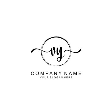 VY Minimalist İmza Logo Tasarımı Koleksiyonu