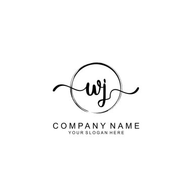 WJ Minimalist İmza Logo Tasarımı Koleksiyonu