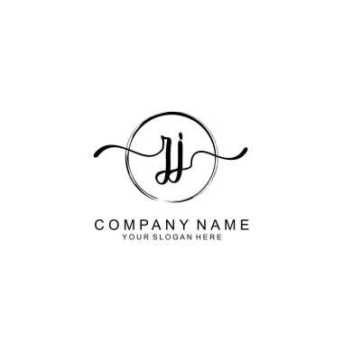 ZJ Minimalist İmza Logo Tasarımı Koleksiyonu