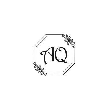 Klasik Çiçek Monogramı: Zarif Çerçeve Tasarımı