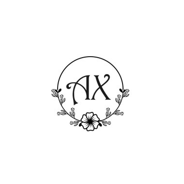 Seçkin AX Çiçek Düğün ve Güzellik Markası Logosu