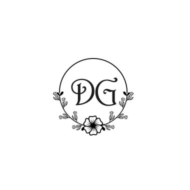 Seçkin DG Çiçek Düğün ve Güzellik Markası Logosu