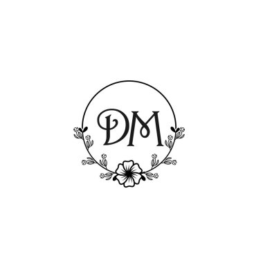 Seçkin DM Çiçek Düğün ve Güzellik Markası Logosu