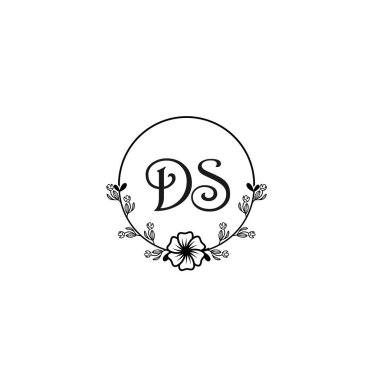 Seçkin DS Çiçek Monogramı Düğün, Güzellik Markası Logosu