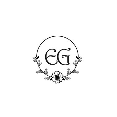 Seçkin EG Çiçekli Düğün ve Güzellik Markası Logosu