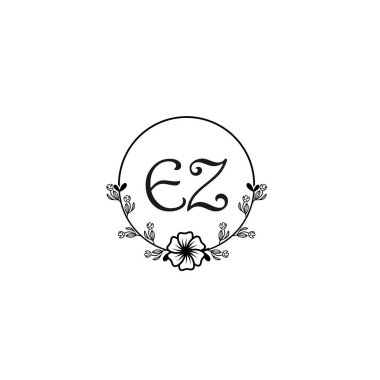 Seçkin EZ Çiçekli Düğün ve Güzellik Markası Logosu