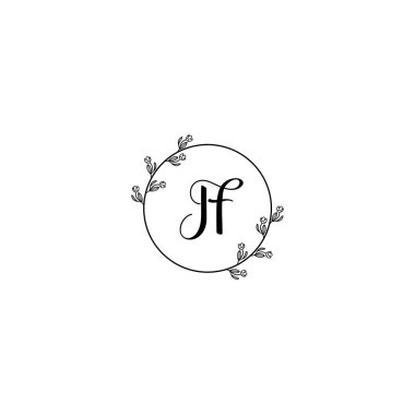 Eğer Çiçek Monogramı Düğün, Güzellik Markası Logosu