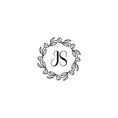 Zarif Çiçek Monogramı Logosu el yazısıyla yazılmış