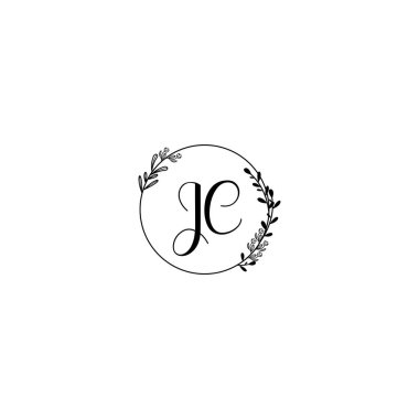 Seçkin JC Çiçek Düğün ve Güzellik Markası Logosu