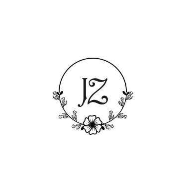 Seçkin JZ Çiçek Düğün ve Güzellik Markası Logosu