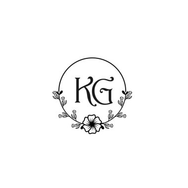 Seçkin KG Çiçekli Düğün ve Güzellik Markası Logosu