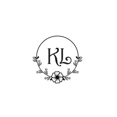 Seçkin KL Çiçek Düğün ve Güzellik Markası Logosu