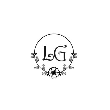 Seçkin LG Çiçekli Düğün ve Güzellik Markası Logosu