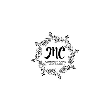 Klasik Floral Monogram MC ve Zarif Çerçeve Tasarımı