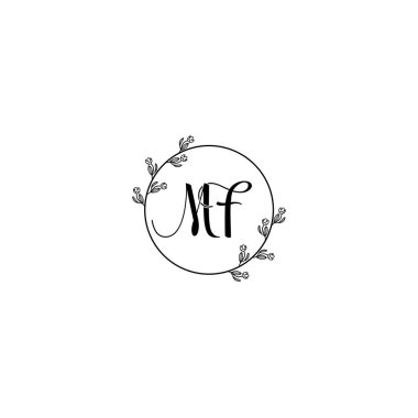 Seçkin MF Çiçekli Düğün ve Güzellik Markası Logosu